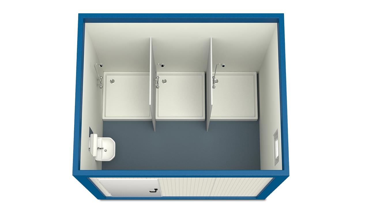 Sanitary Containers 3m HI-FIX 3 showers