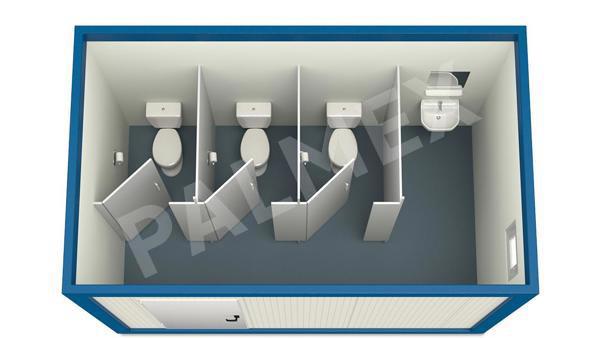 Sanitary Containers 4m HI-FIX 3 WC