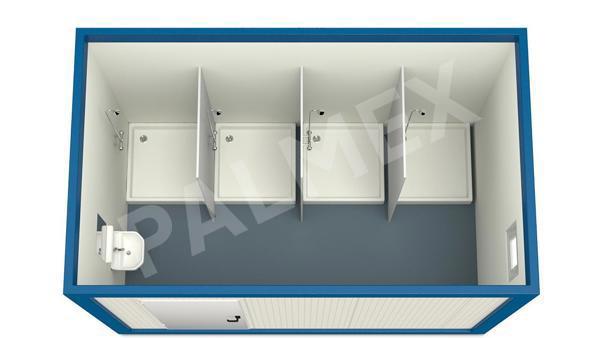 Sanitary Containers 4m HI-FIX 4 Showers