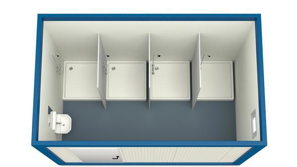 Sanitary Containers 4m HI-FIX 4 Showers