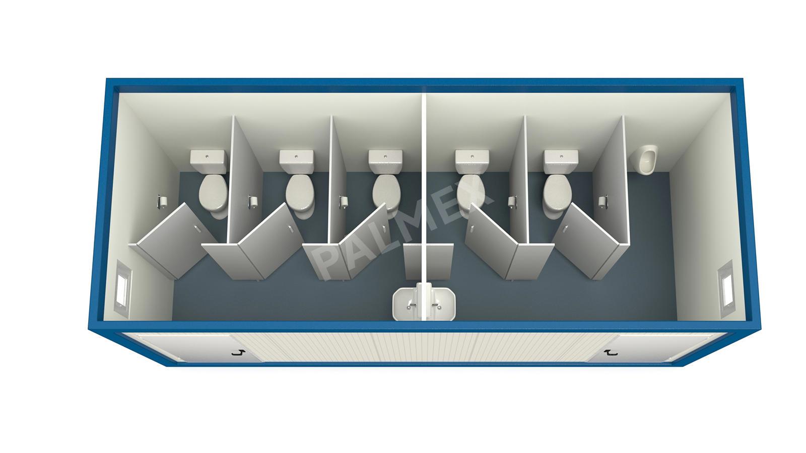 Sanitary Containers 6m HI-FIX 5 WC 1 Urinal