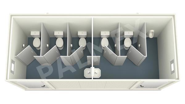 Sanitary Containers 6m HI-FLEX 5 WC 1 Urinal